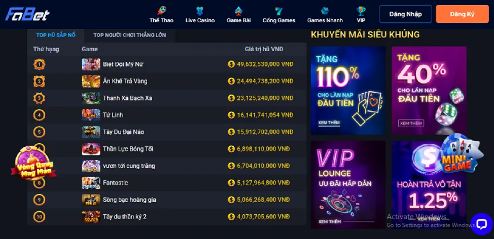 Khuyến mãi và ưu đãi tại bet69 casino
